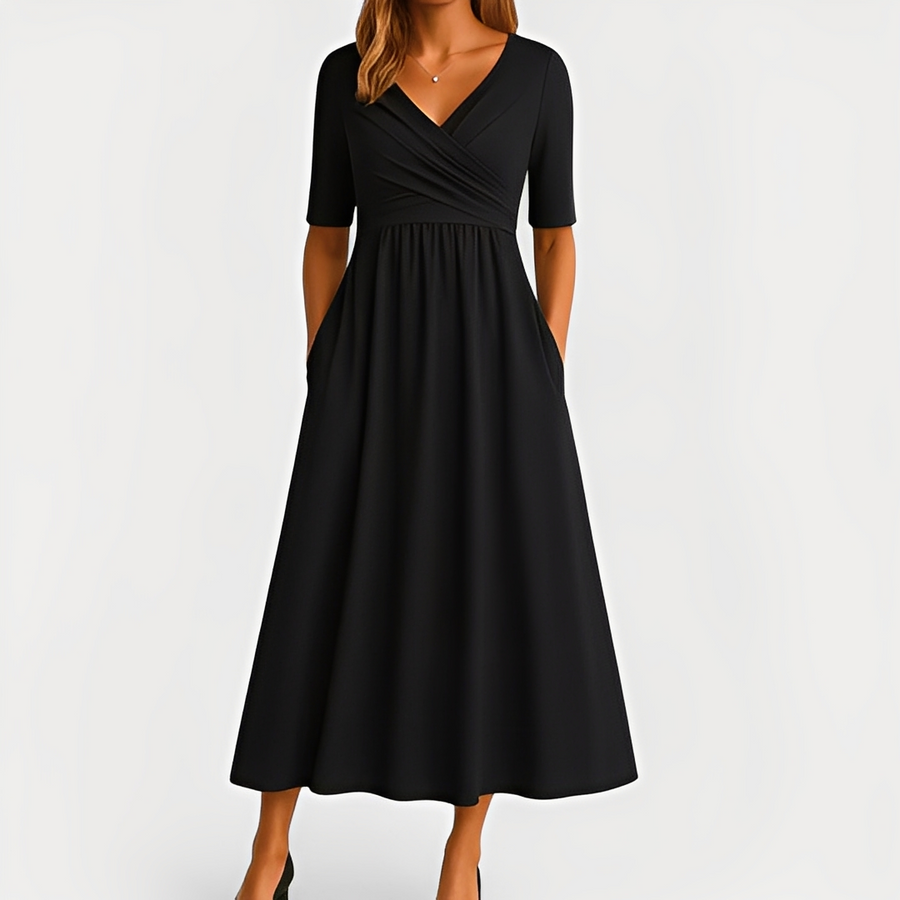 Maïka - Chic V-Neck Dress for Women product image
