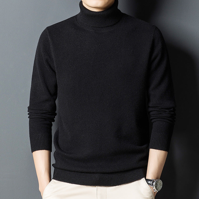 Ralph – Timeless Men's Turtleneck Sweater in Dark Gray