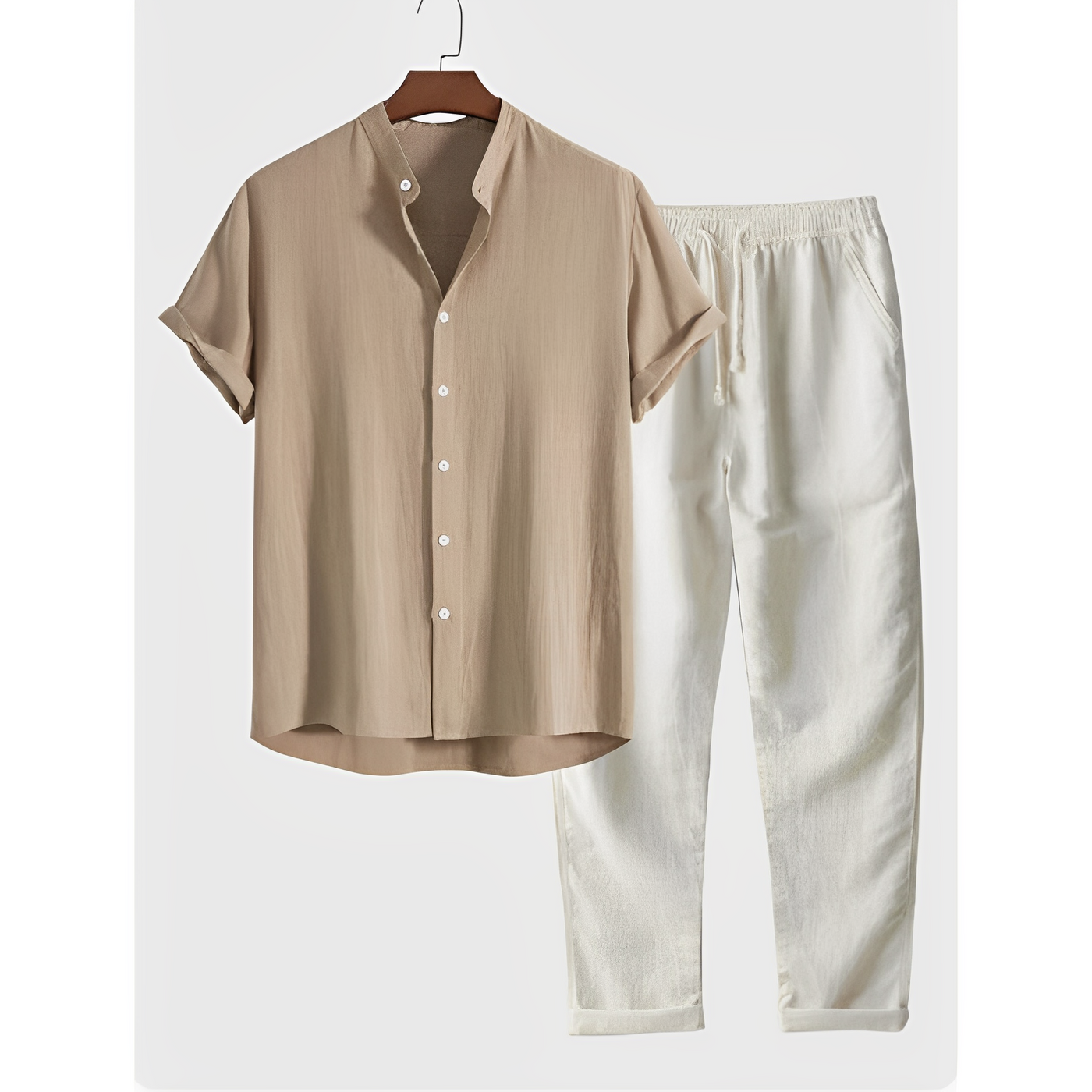 Phillip - Men's Relaxed Summer Attire in White