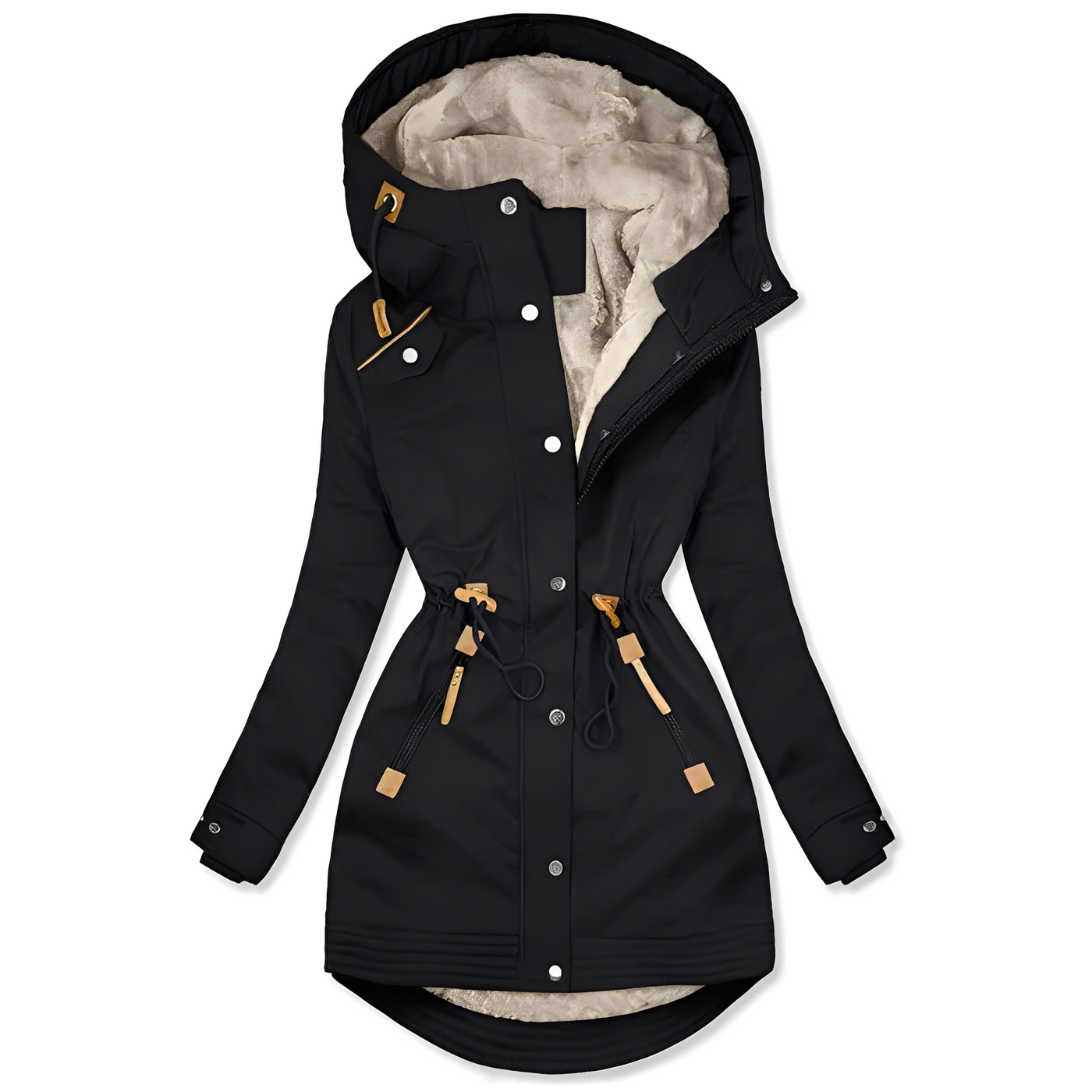 Lavena - Stylish Women's Parka in Blue