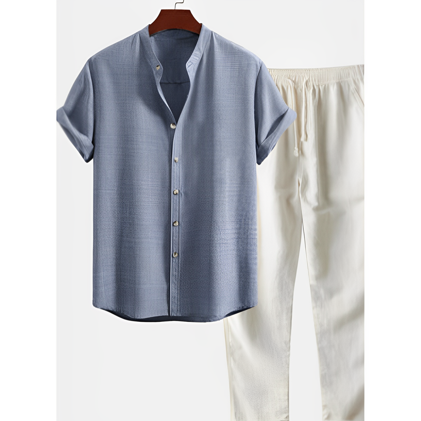 Phillip - Men's Relaxed Summer Attire in Khaki