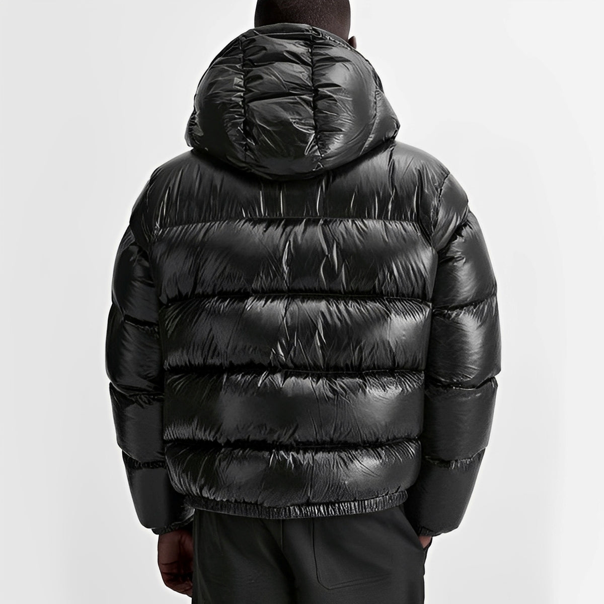 Myles – Men's Padded Hooded Jacket in Green