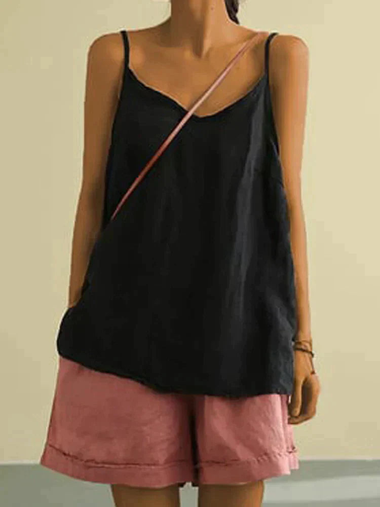 Hedvig - Breezy Summer Blouse in Red
