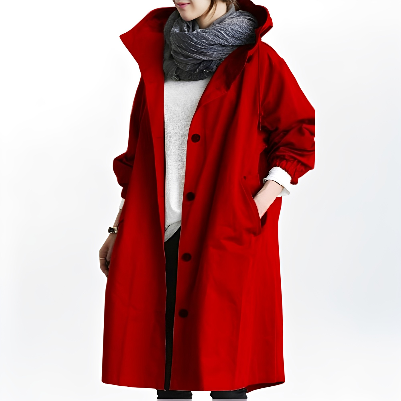 Giselle – Women's Hooded Jacket in Gray