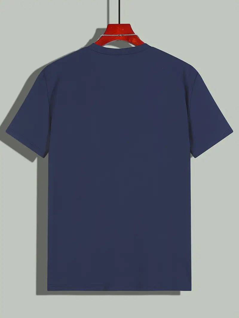 Owen - Trendy Men's Tee in Red Rose
