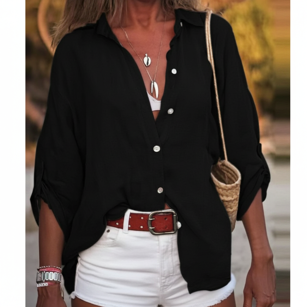 Milana – Lightweight Summer Top in White