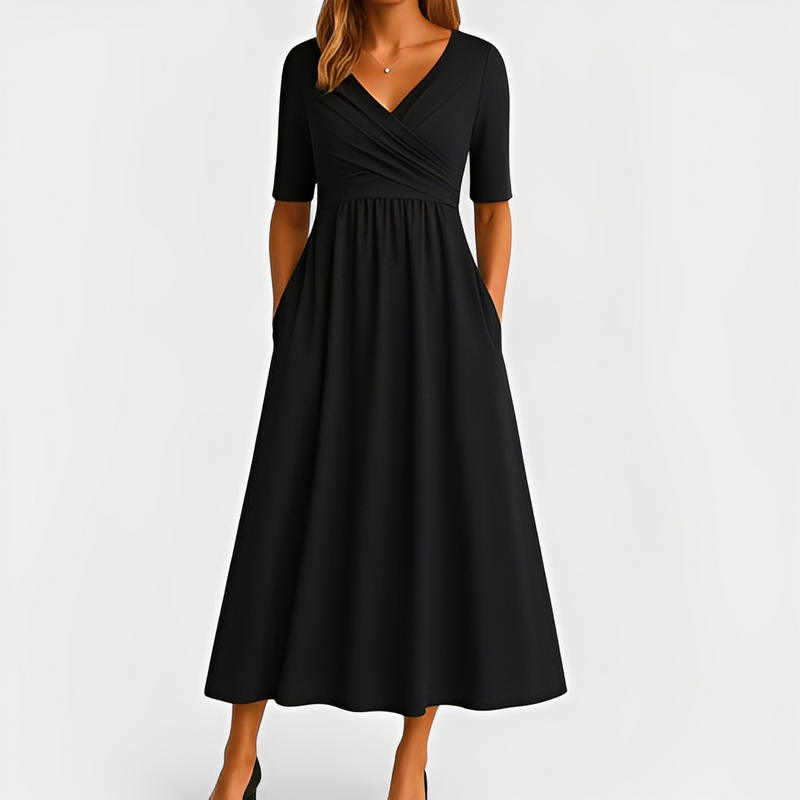 Maïka - Chic V-Neck Dress for Women product image