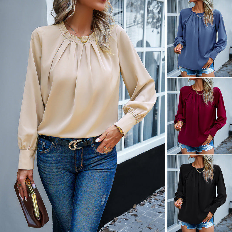 Sabrina – Chic Women's Blouse in Black