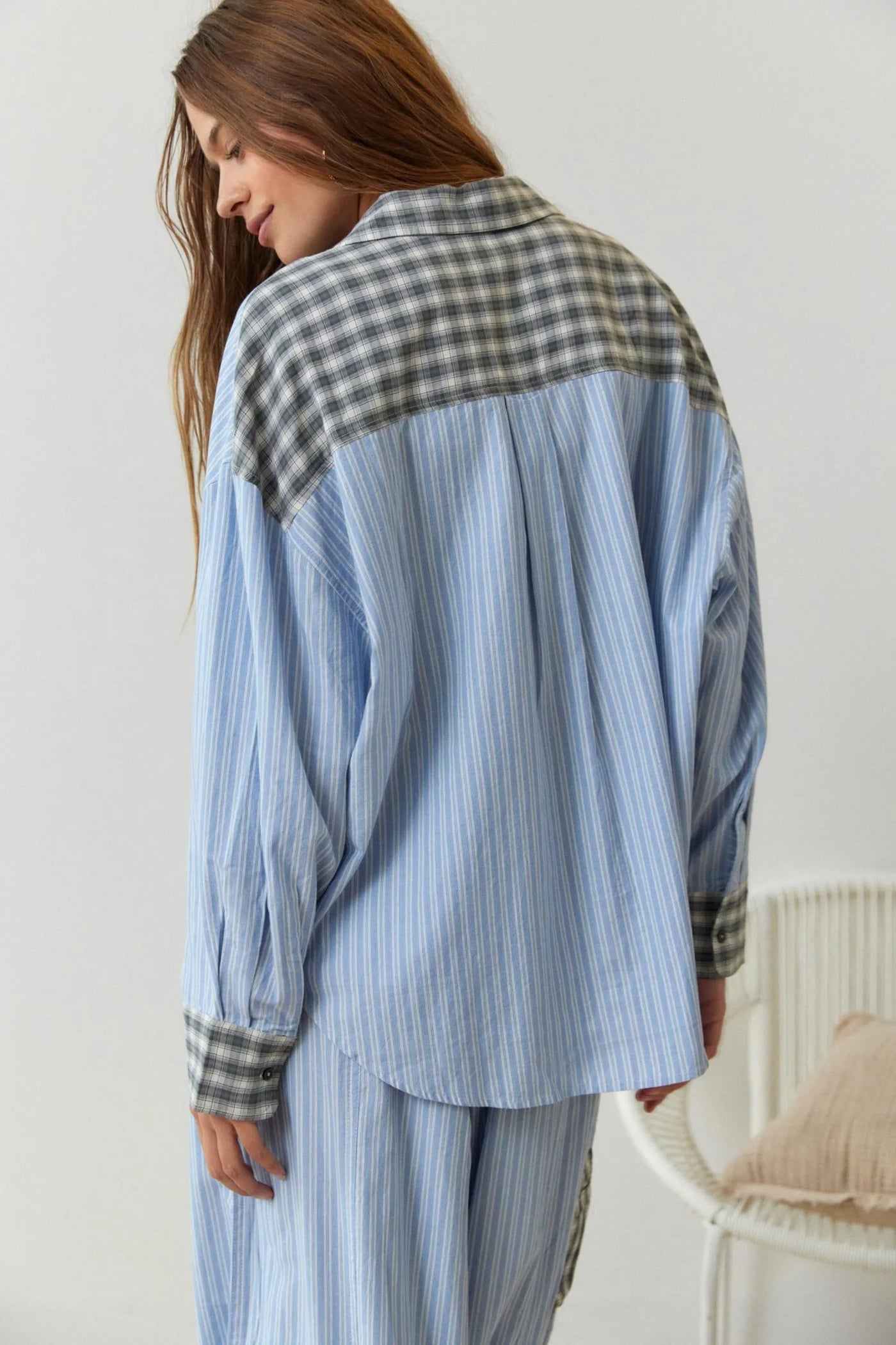 Elena – Cozy Two-Piece Sleepwear Set in Blue
