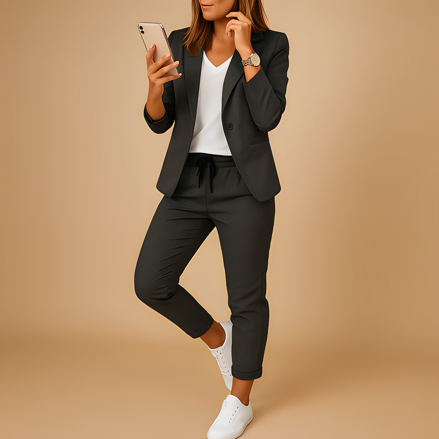 Aletha - Women's Custom-Fit Blazer and Trousers in Purple