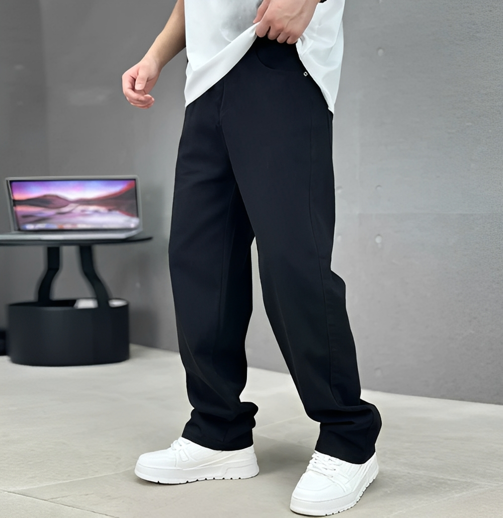 Aadan - Relaxed Fit Men's Casual Pants in Gray